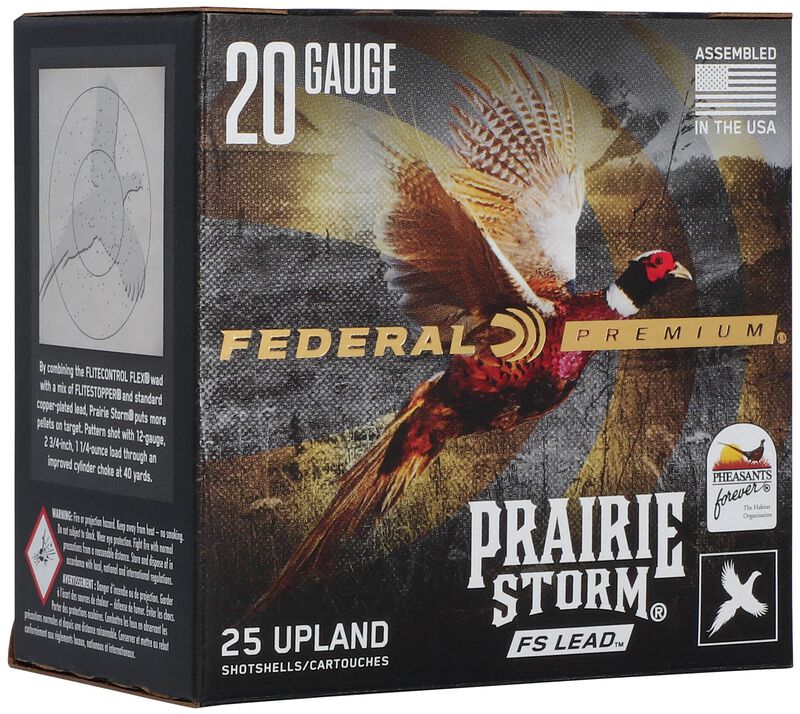 Prairie Storm FS Lead, 20 Gauge, 4 Shot, 2-3/4 in, 1 oz, 1350 fps