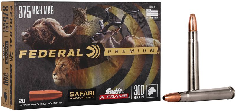 Safari Swift A-Frame, 375 H&amp;H Magnum, 300 Grain, Swift A-Frame, 2450 fps