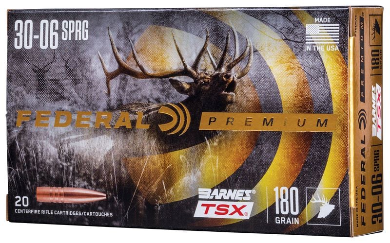 Barnes TSX, 30-06 Springfield, 180 Grain, Barnes Triple-Shock X Bullet (TSX), 2700 fps