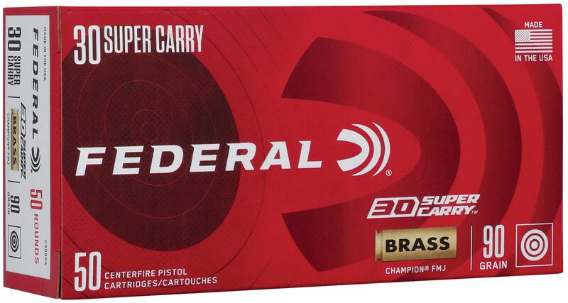 Champion Training, 30 Super Carry, 90 Grain, Full Metal Jacket, 1300 fps