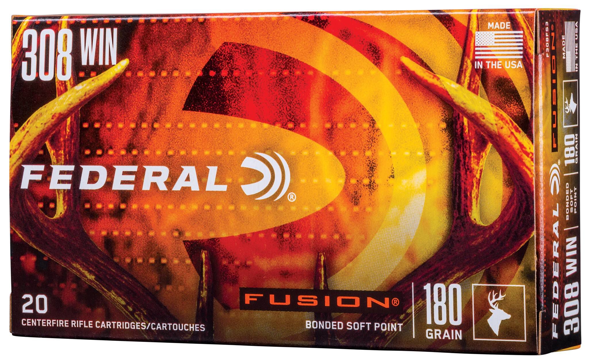 Federal 308 180gr Fusion – Powerful .308 Win Deer and Elk Hunting Ammo, 2600 fps, 20 Rounds 3 Federal 308 180gr Fusion – Powerful .308 Win Deer and Elk Hunting Ammo, 2600 fps, 20 Rounds - Image 3