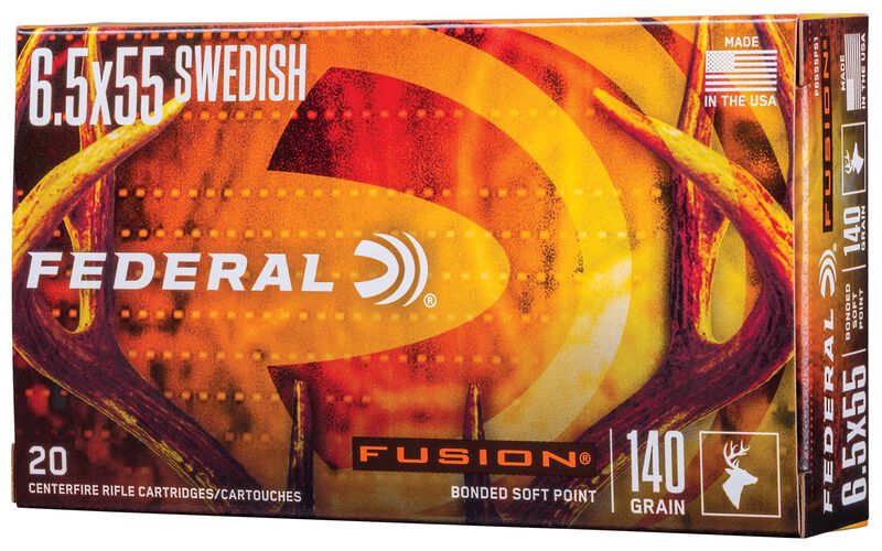 Fusion Rifle, 6.5x55 Swedish, 140 Grain, Fusion Soft Point, 2530 fps