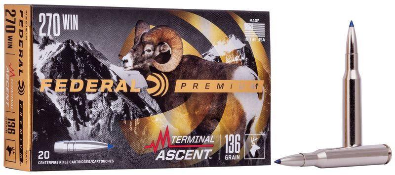 Terminal Ascent, 270 Win, 136 Grain, Terminal Ascent, 3000 fps