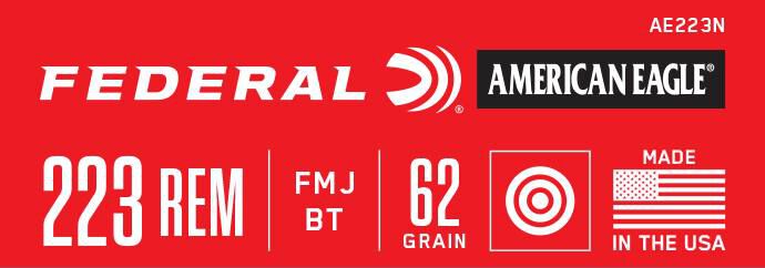 Federal 223 Rem 62gr FMJBT – Reliable .223 Remington Range Ammo, 3020 fps, 20 Rounds 4 Federal 223 Rem 62gr FMJBT – Reliable .223 Remington Range Ammo, 3020 fps, 20 Rounds - Image 4