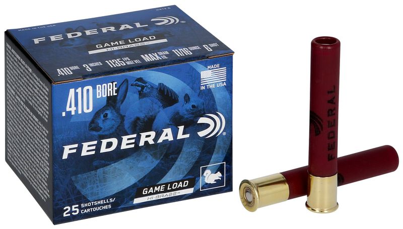 Game Load Upland Hi-Brass, 410 Bore, 6 Shot, 3 in, 11/16 oz, 1135 fps