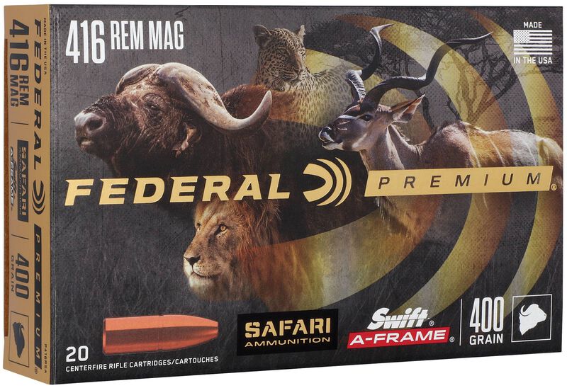 Safari Swift A-Frame, 416 Rem Magnum, 400 Grain, Swift A-Frame, 2400 fps