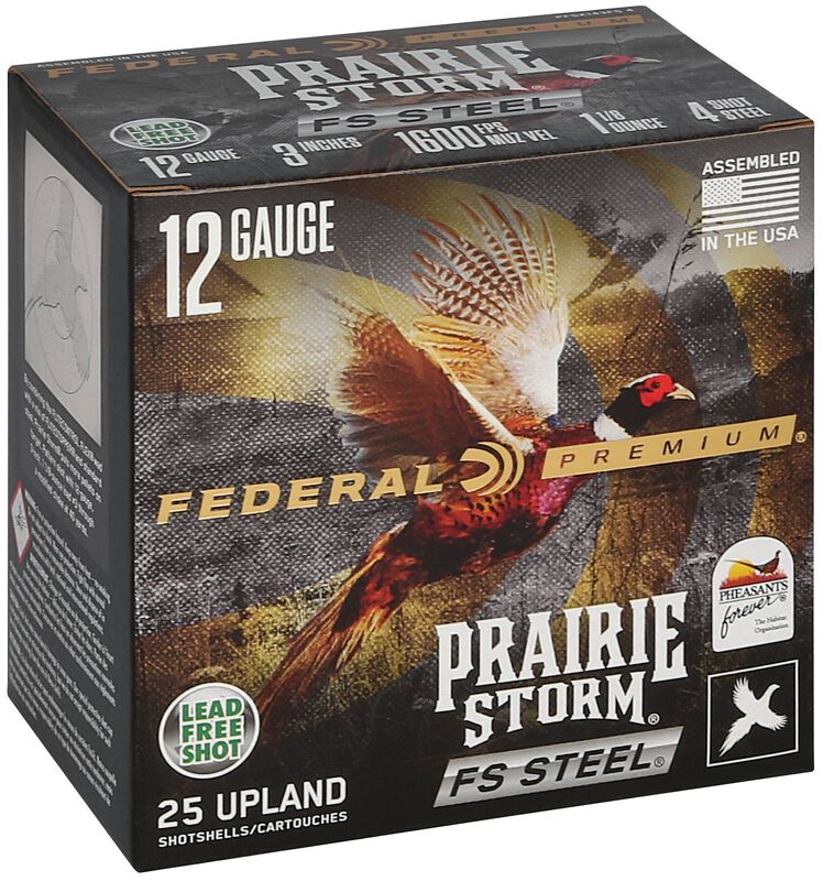 Prairie Storm FS Steel, 12 Gauge, 4 Shot, 3 in, 1 1/8 oz, 1600 fps