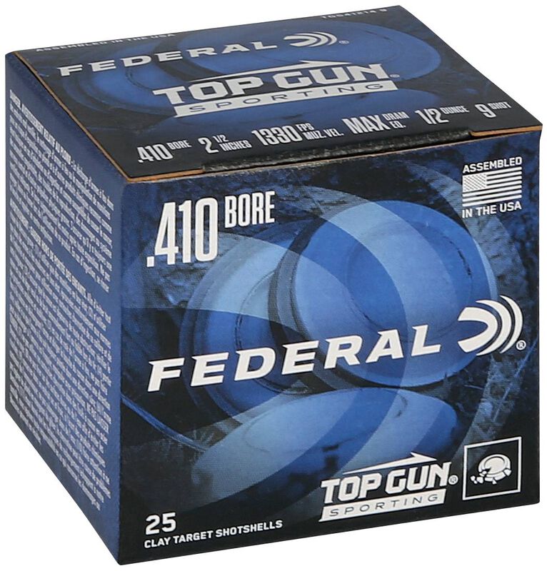 Top Gun, 410 Bore, 9 Shot, 2-1/2 in, 1/2 oz, 1330 fps