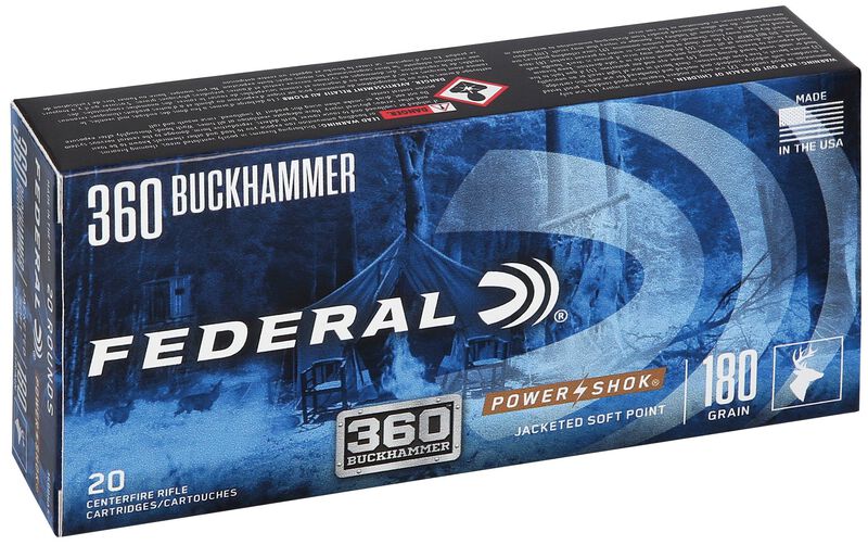 Power-Shok Rifle, 360 Buckhammer, 180 Grain, Soft Point, 2375 fps