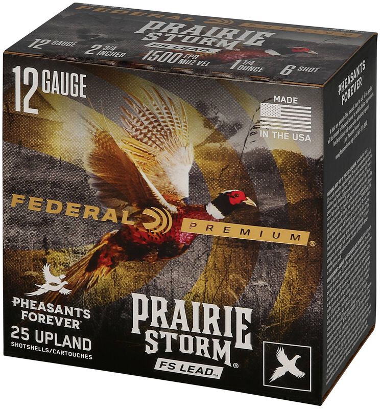 Prairie Storm FS Lead, 12 Gauge, 6 Shot, 2-3/4 in, 1 1/4 oz, 1500 fps