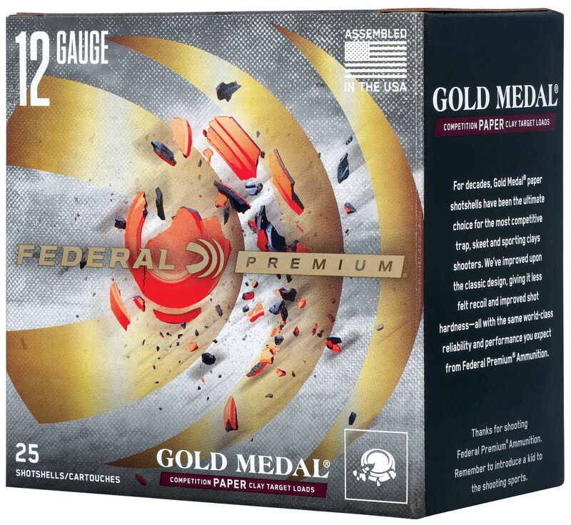 Gold Medal Paper, 12 Gauge, 7.5 Shot, 2-3/4 in, 1 1/8 oz, 1235 fps