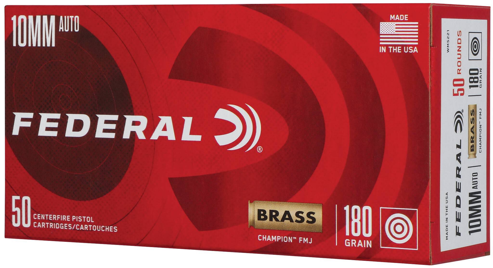 Federal 10mm 180gr FMJ – Reliable 10mm Auto Range Ammo, 1200 fps, 50 Rounds 3 Federal 10mm 180gr FMJ – Reliable 10mm Auto Range Ammo, 1200 fps, 50 Rounds - Image 3
