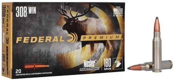 Nosler Partition, 308 Win, 180 Grain, Nosler Partition, 2570 fps