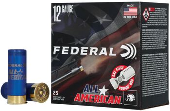 All-American, 12 Gauge, 8 Shot, 2-3/4 in, 1 1/8 oz, 1250 fps