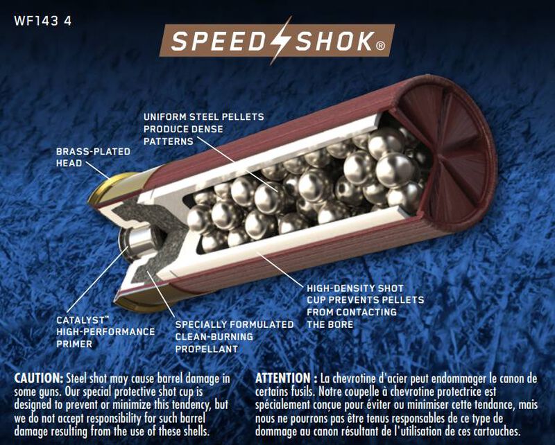 Speed-Shok, 12 Gauge, 4 Shot, 3 in, 1 1/8 oz, 1550 fps