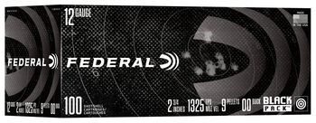 Black Pack Shotshell, 12 Gauge, 00 Buck Shot, 2-3/4 in, 1325 fps