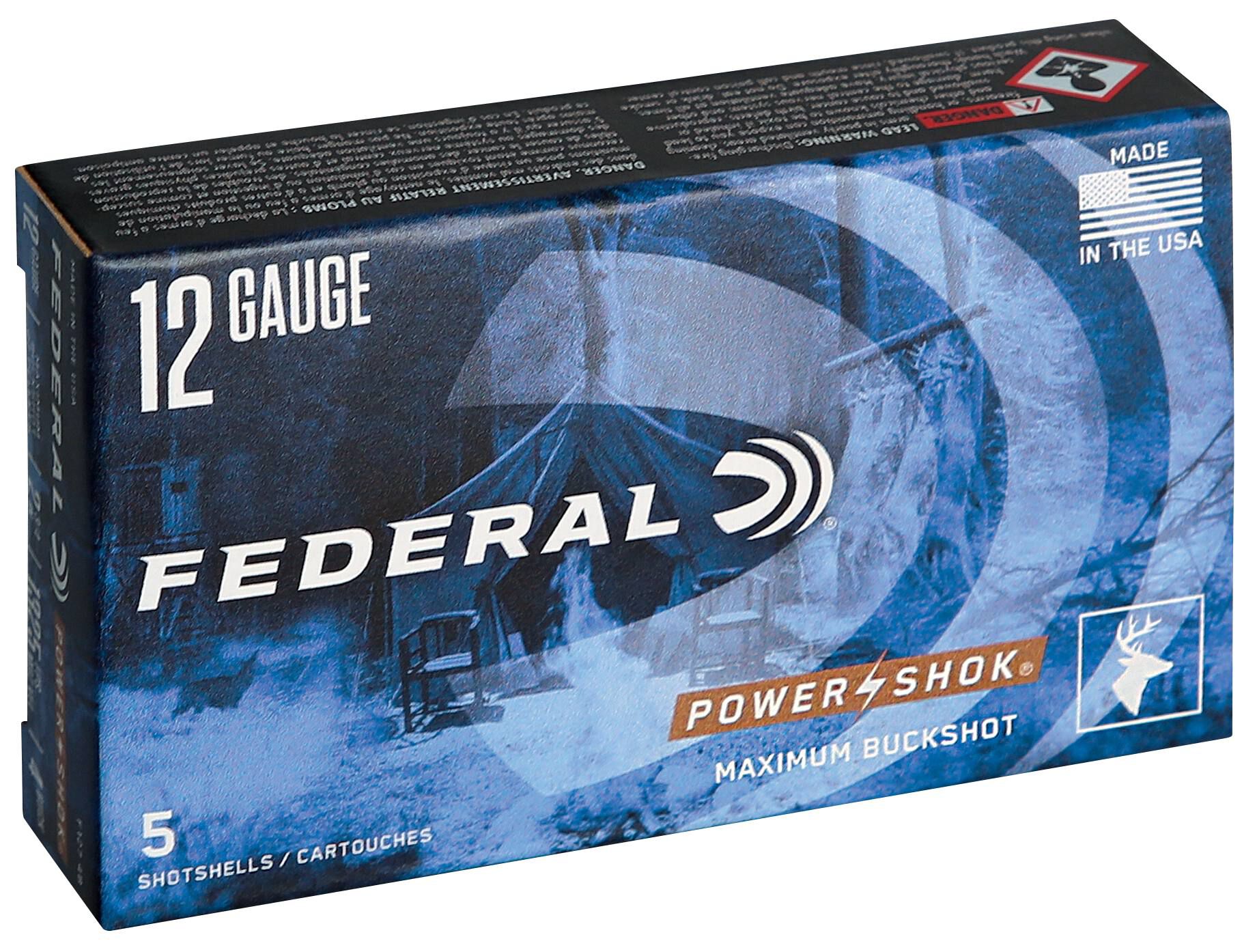 Federal Power-Shok 12ga 4 Buckshot 27 Pellet 2-3/4in – Versatile Hunting and Defense Load, 5 Rounds - Image 3