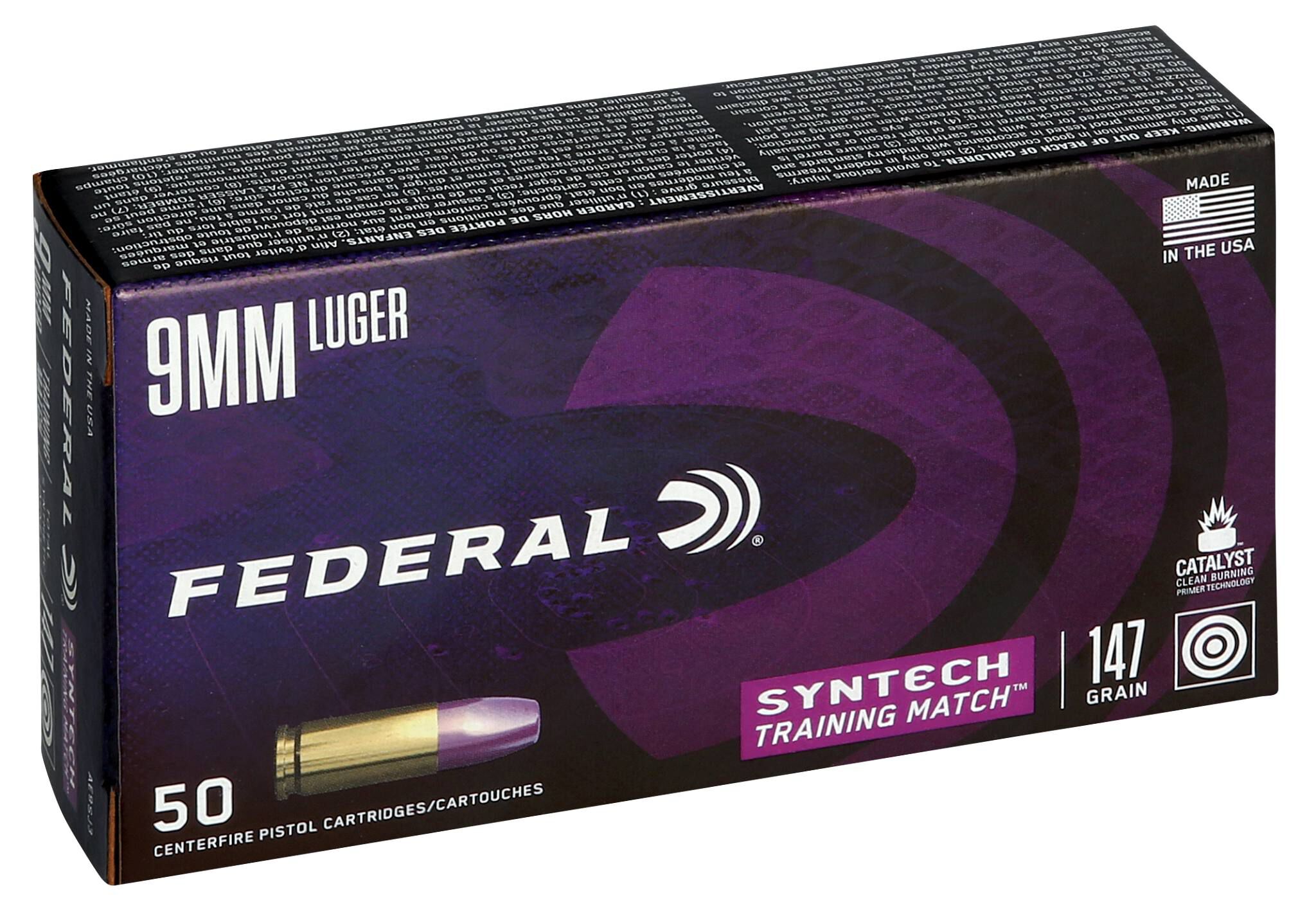 Buy Syntech Training Match 9mm Luger Ammo 147 | AE9SJ3