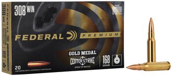Gold Medal CenterStrike, 308 Win, 168 Grain, Centerstrike Open Tipped Match, 2650 fps