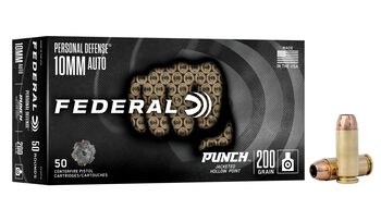 Personal Defense Punch, 10mm Auto, 200 Grain, Jacketed Hollow Point, 1100 fps