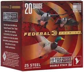 Ultra Steel, 20 Gauge, 2 and 4 Shot, 3 in, 1 oz, 1400 fps