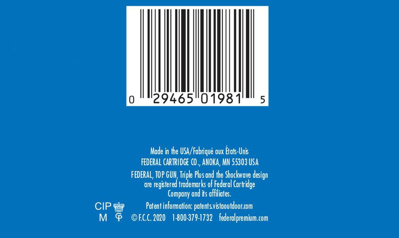 Top Gun, 12 Gauge, 8 Shot, 2-3/4 in, 1 1/8 oz, 1145 fps