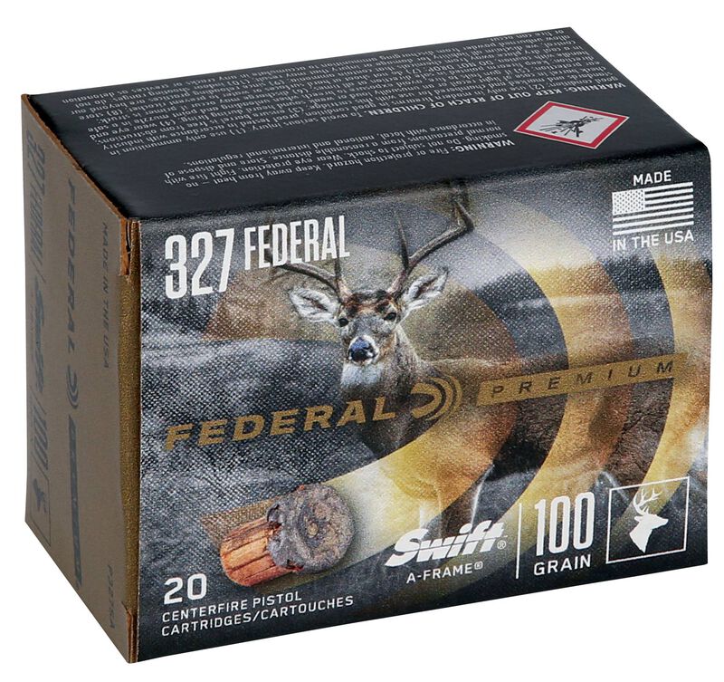 Swift A-Frame, 327 Federal Magnum, 100 Grain, Swift A-Frame, 1500 fps