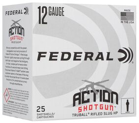 Federal Action Shotgun Rifled Slug, 12 Gauge, 438 Grain, 2-3/4 in, 1300 fps