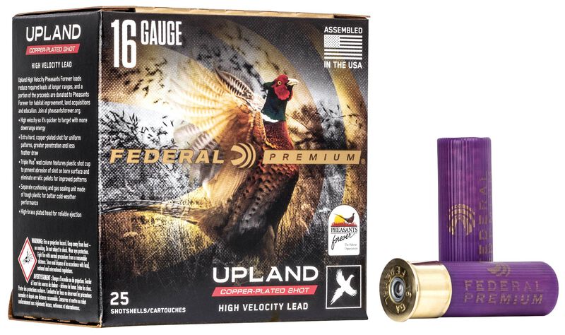 Upland Pheasants Forever High Velocity, 16 Gauge, 5 Shot, 2-3/4 in, 1 1/8 oz, 1425 fps