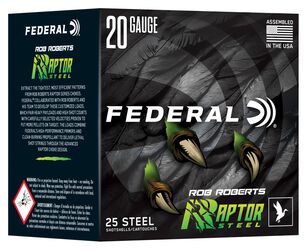 Rob Roberts Raptor Steel, 20 Gauge, 3 Shot, 3 in, 1 oz, 1400 fps
