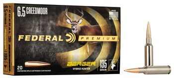 Berger Hybrid Hunter, 6.5 Creedmoor, 135 Grain, Berger Hybrid, 2775 fps