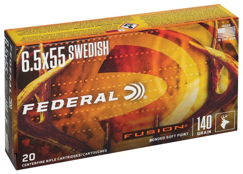 Fusion Rifle, 6.5x55 Swedish, 140 Grain, Fusion Soft Point, 2530 fps