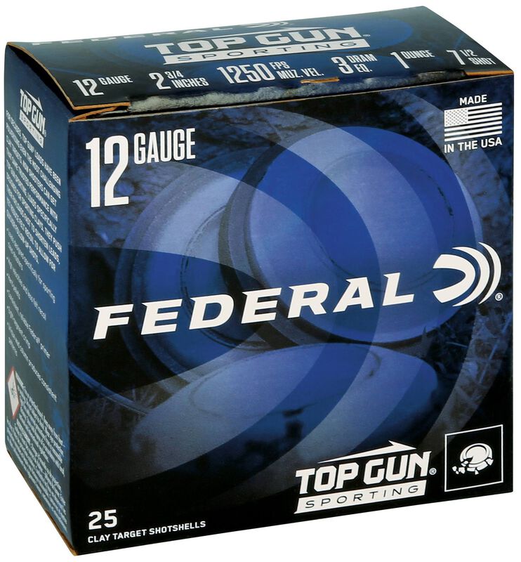 Top Gun, 12 Gauge, 7.5 Shot, 2-3/4 in, 1 oz, 1250 fps