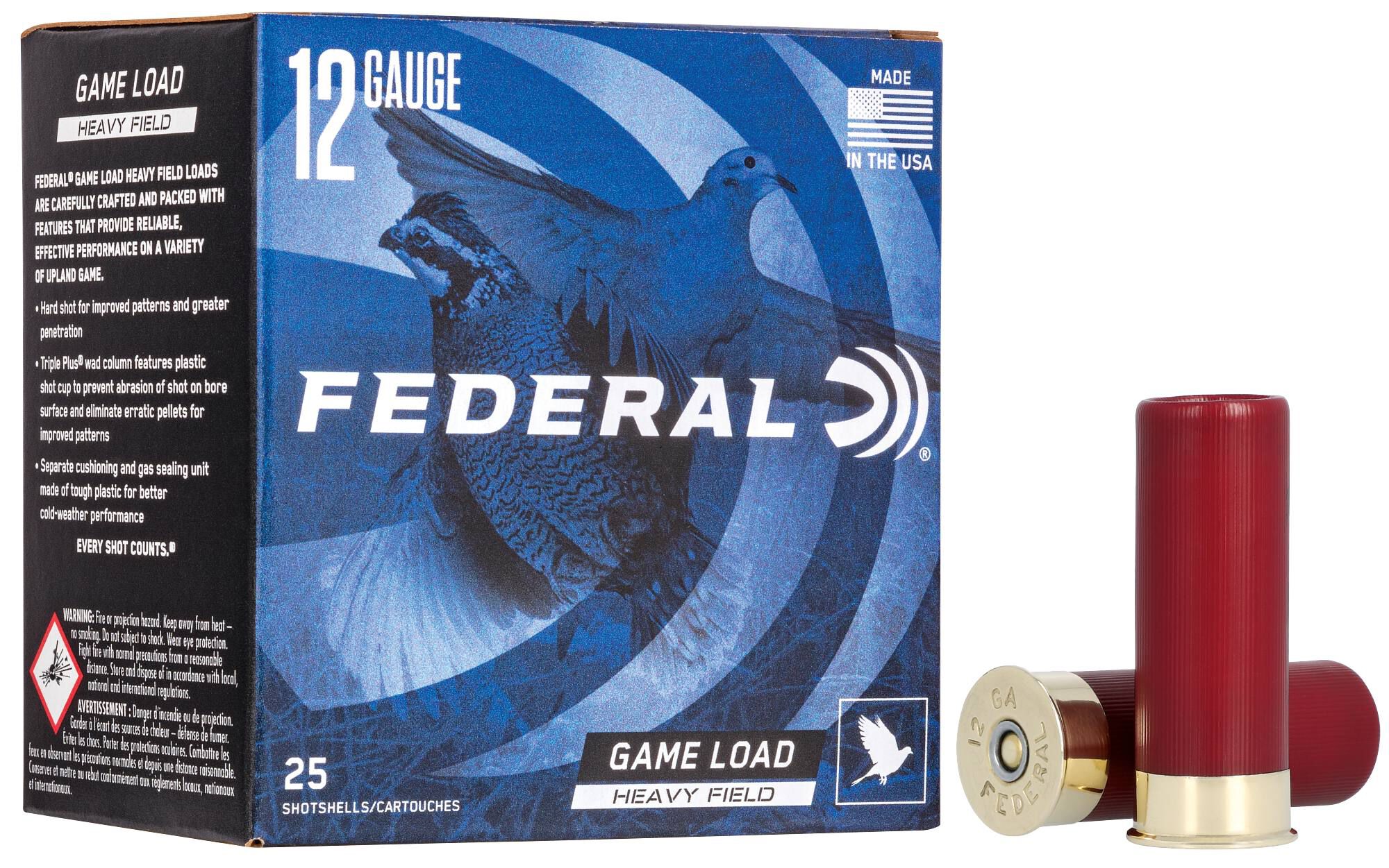Federal Game-Shok 12ga 8 Shot – Proven Heavy Field Dove and Quail Loads, 25 Shells 2 Federal Game-Shok 12ga 8 Shot – Proven Heavy Field Dove and Quail Loads, 25 Shells - Image 2