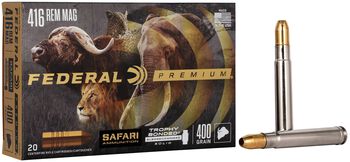 Safari Trophy Bonded Sledgehammer Solid, 416 Rem Magnum, 400 Grain, Trophy Bonded Sledgehammer Solid, 2400 fps