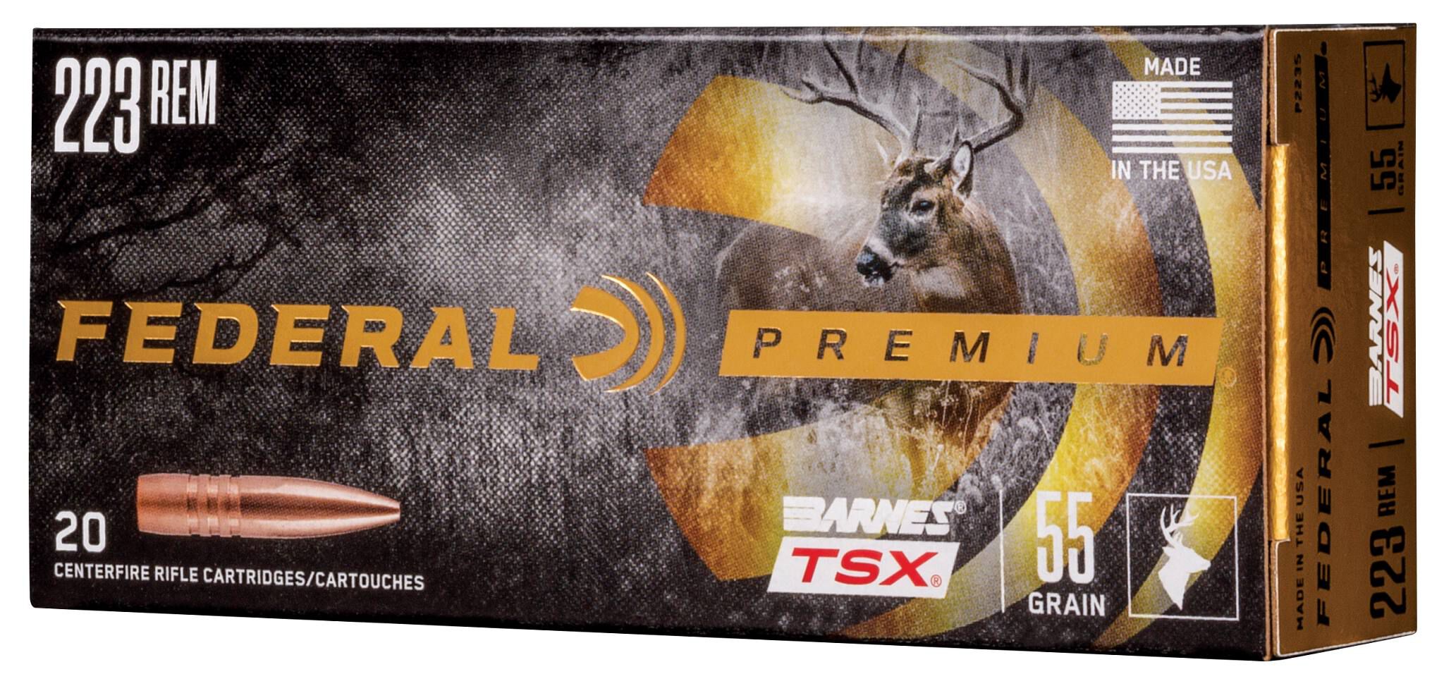 Federal 223 55gr Barnes TSX – Powerful .223 Rem Varmint and Deer Hunting Ammo, 3200 fps, 20 Rounds 2 Federal 223 55gr Barnes TSX – Powerful .223 Rem Varmint and Deer Hunting Ammo, 3200 fps, 20 Rounds - Image 2