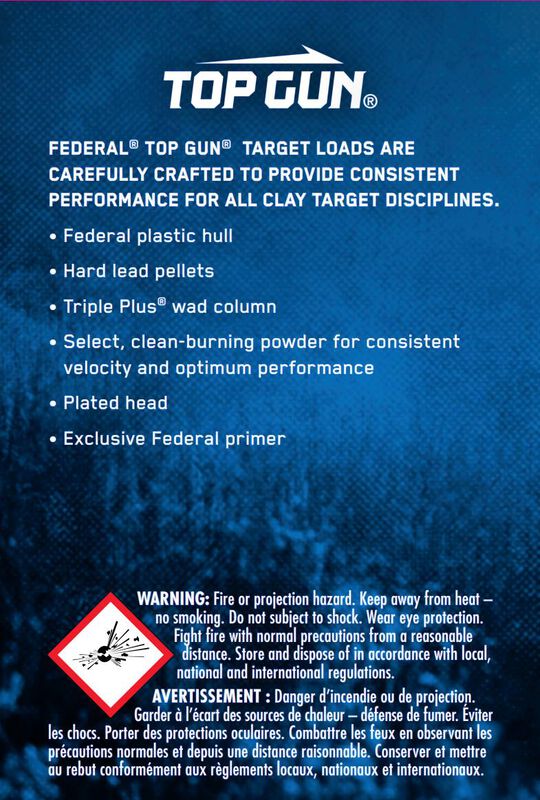 Top Gun, 20 Gauge, 7.5 Shot, 2-3/4 in, 7/8 oz, 1210 fps