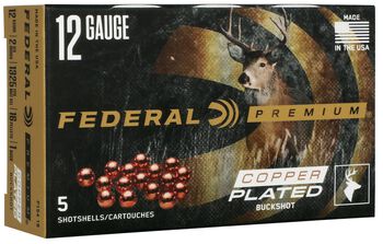 Buckshot, 12 Gauge, 1 Buck Shot, 2-3/4 in, 1325 fps