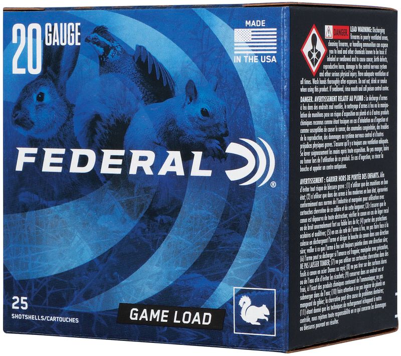 Game Load Upland, 20 Gauge, 7.5 Shot, 2-3/4 in, 7/8 oz, 1210 fps