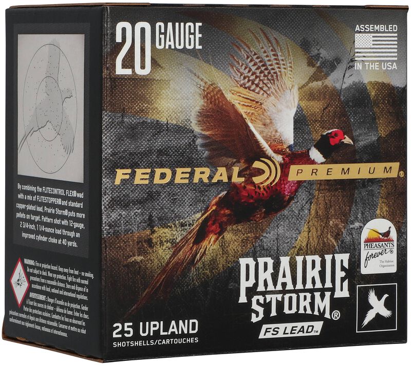 Prairie Storm FS Lead, 20 Gauge, 5 Shot, 2-3/4 in, 1 oz, 1350 fps