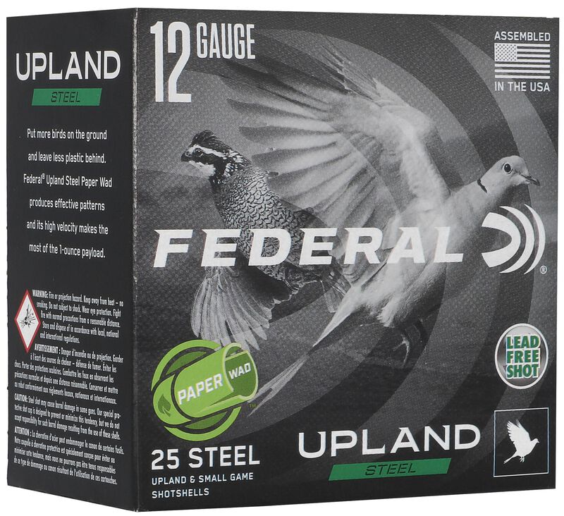 Upland Steel Paper Wad, 12 Gauge, 7.5 Shot, 2-3/4 in, 1 oz, 1330 fps