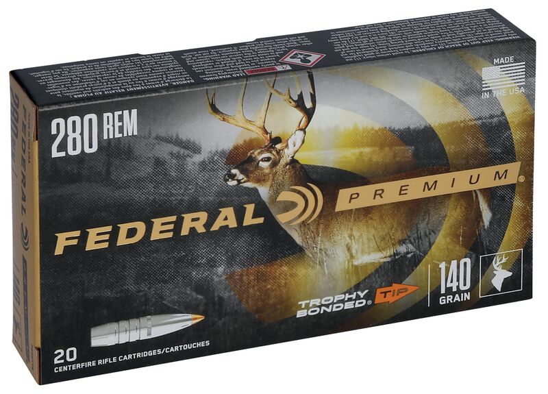 Trophy Bonded Tip, 280 Rem, 140 Grain, Trophy Bonded Tip, 2950 fps