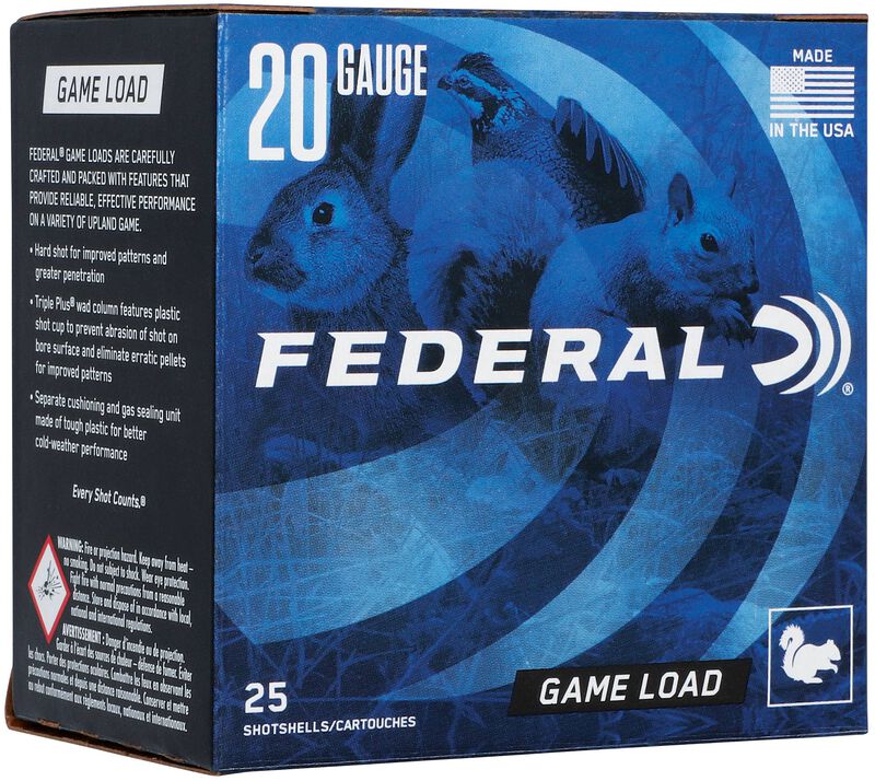 Game Load Upland, 20 Gauge, 7.5 Shot, 2-3/4 in, 7/8 oz, 1210 fps