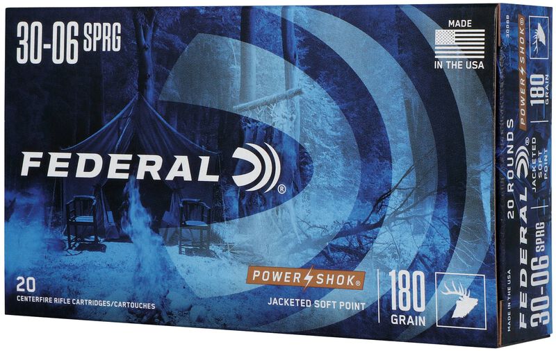 Power-Shok Rifle, 30-06 Springfield, 180 Grain, Jacketed Soft Point, 2700 fps