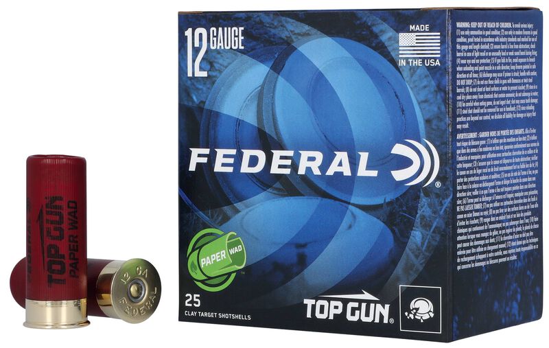 Top Gun Paper Wad, 12 Gauge, 8 Shot, 2-3/4 in, 1 1/8 oz, 1200 fps