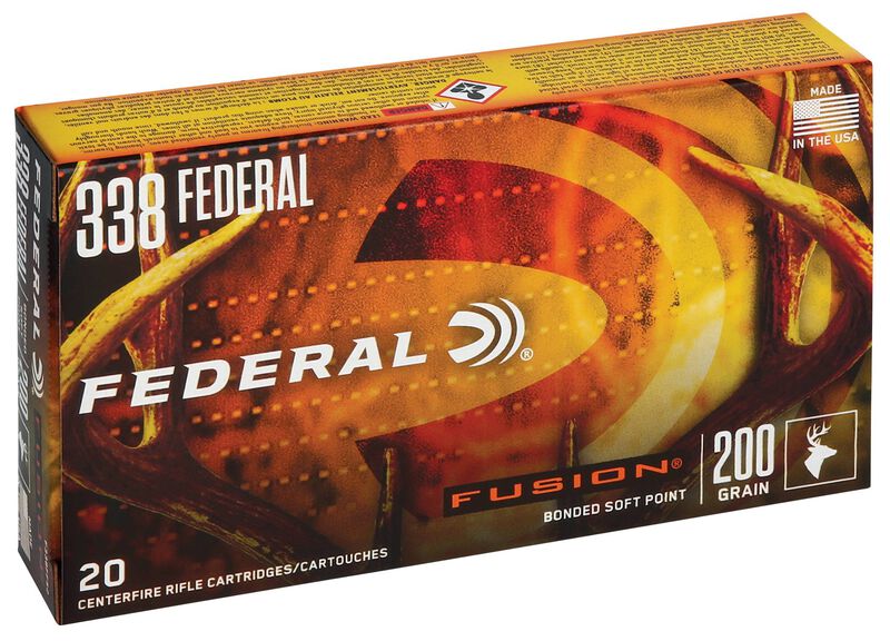 Fusion Rifle, 338 Federal, 200 Grain, Fusion Soft Point, 2700 fps