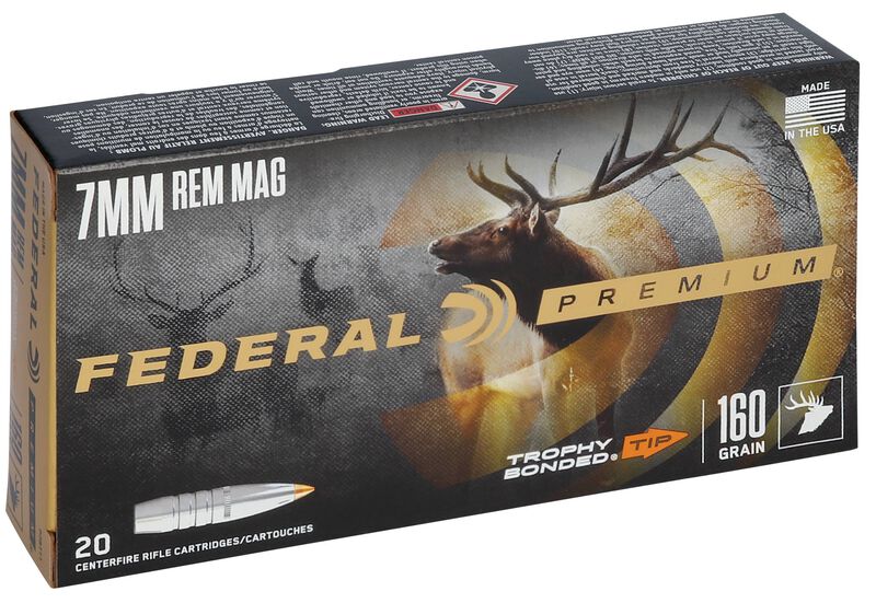Trophy Bonded Tip, 7mm Rem Mag, 160 Grain, Trophy Bonded Tip, 2900 fps