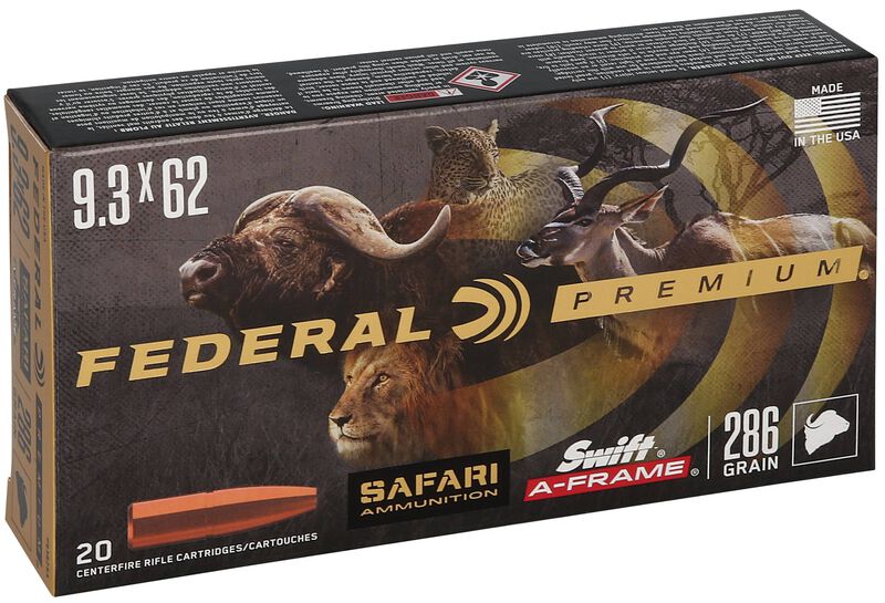 Safari Swift A-Frame, 9.3x62, 286 Grain, Swift A-Frame, 2360 fps