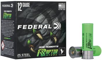 Rob Roberts Raptor Steel, 12 Gauge, 2 Shot, 3 in, 1 3/8 oz, 1400 fps