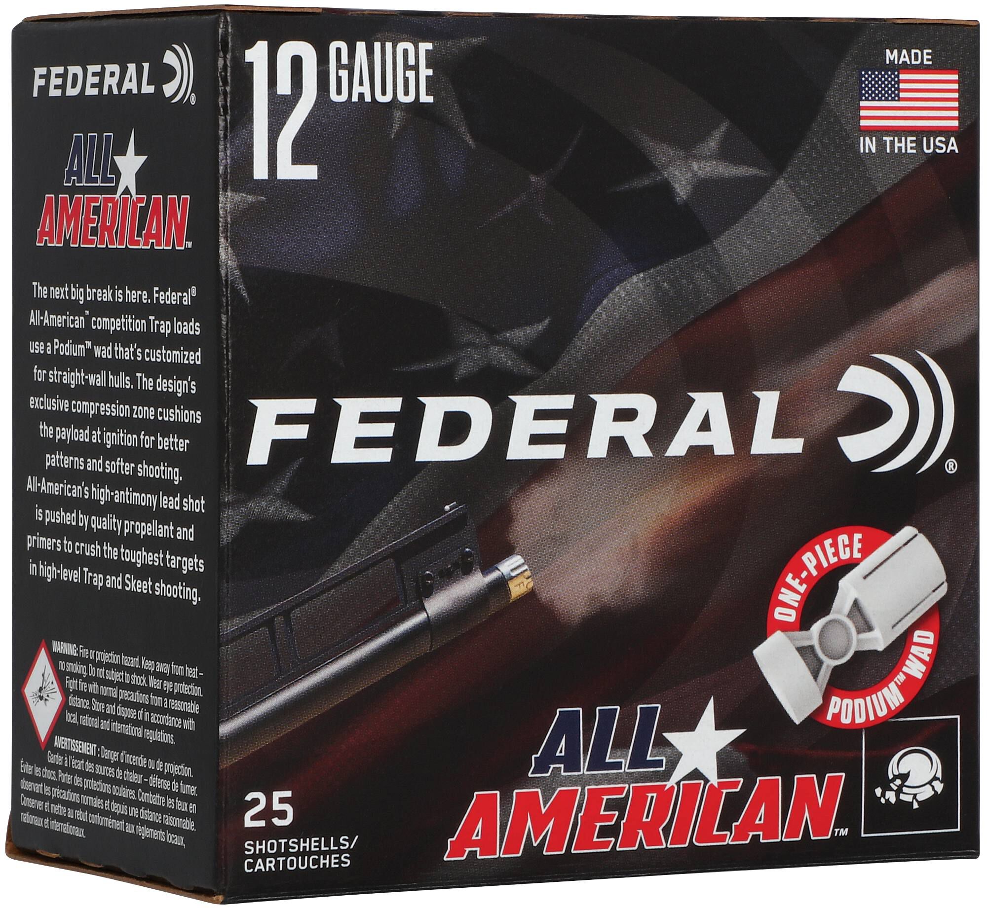 Federal All American 1oz 12ga 8 Shot - Reliable 25 Round Box 3 Federal All American 1oz 12ga 8 Shot - Reliable 25 Round Box - Image 3